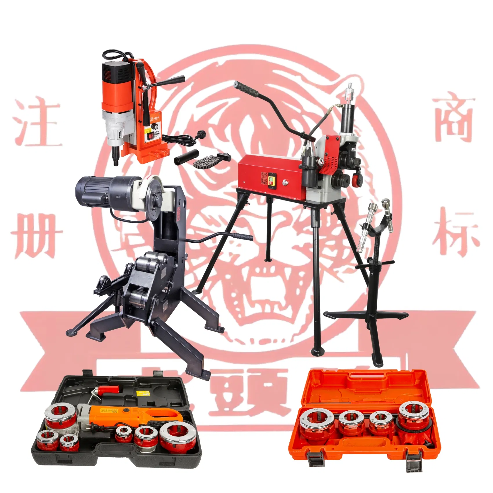 2" Electric Pipe Thread Cutting Machine / Pipe Threader