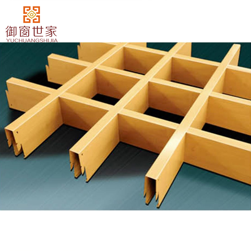 Artistic Decorative Open Cell Aluminum False Grid Tile Powder Coated Metal Ceilings