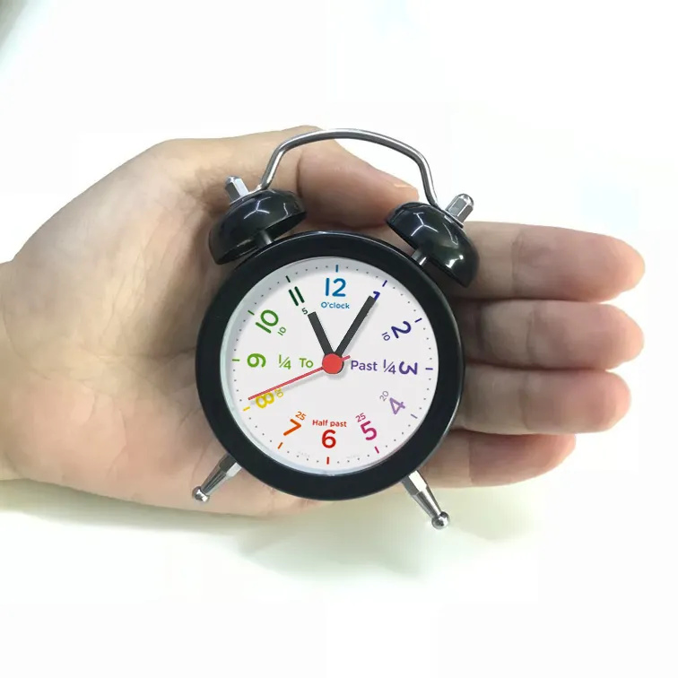 Pretty Cute Learning Time Clock Face Design Alarm Clock