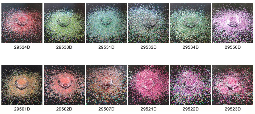 Luxury Neon Shining Holo Glitter Varnish Gel for Nail Art 29501d