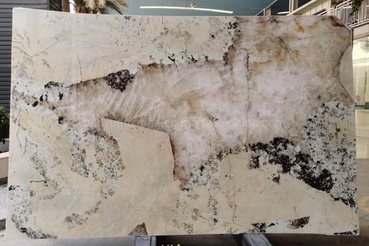 Luxury Brazilian Factory Translucent Semi Precious Quartzite Stone Patagonia Marble for Marble Table Top or Background