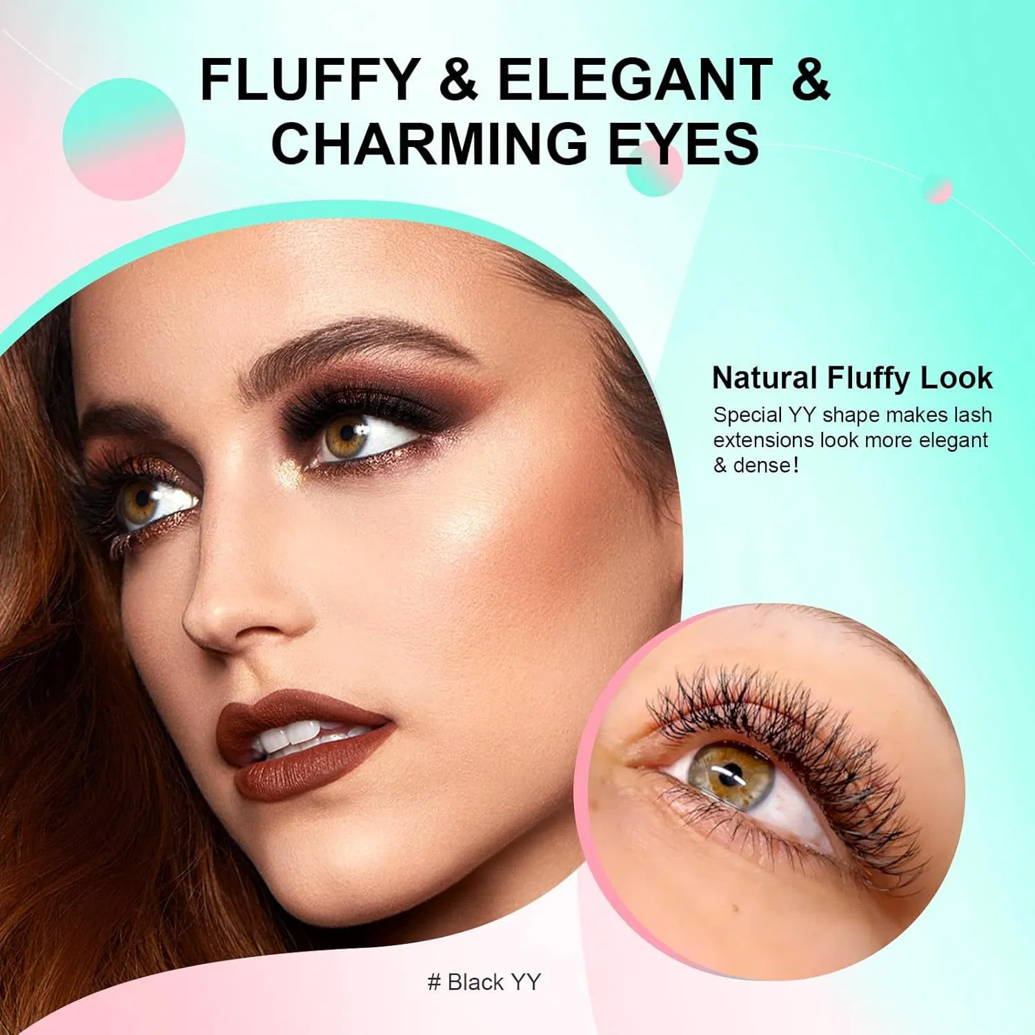 Premium Mink Soft Light Natural Net Cross False Yy Shape Eyelash Extension