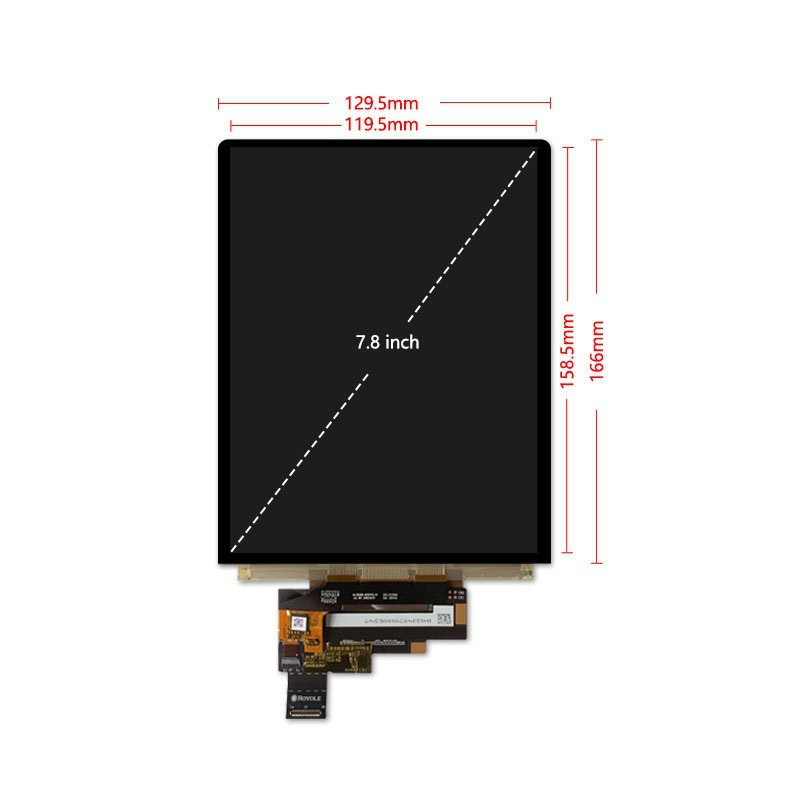 7.8 Inch 1440*1920 Mipi Interface Sun Readable High Brightness 300CD/M2 Accessories Flexible Screen OLED Display for Outdoors