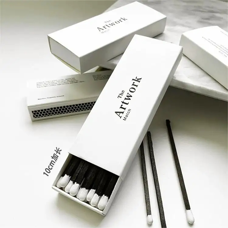 Custom Logo Art Paper Matchbox with Wooden Safety Matches Box