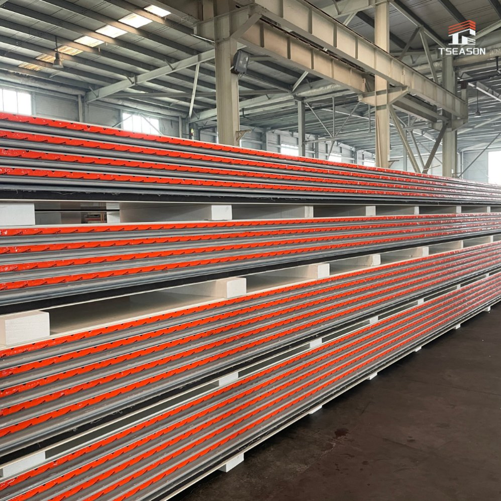 Tseason Insulation Fireproof Rock Wool Sandwich Panel Thermal Insulation Wall ceiling Board for Drying Room