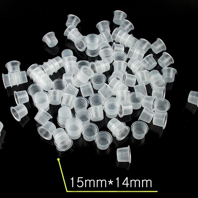 Wholesale Permanent Makeup Accessories Base Disposable Plastic Material Tattoo Ink Cartridges Disposable Plastic Tattoo Ink Cup