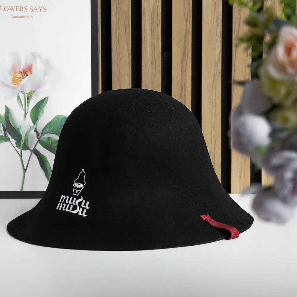 Direct-Manufacturer Wool Felt Sauna Cap - 2-3mm Thickness & Dye Options