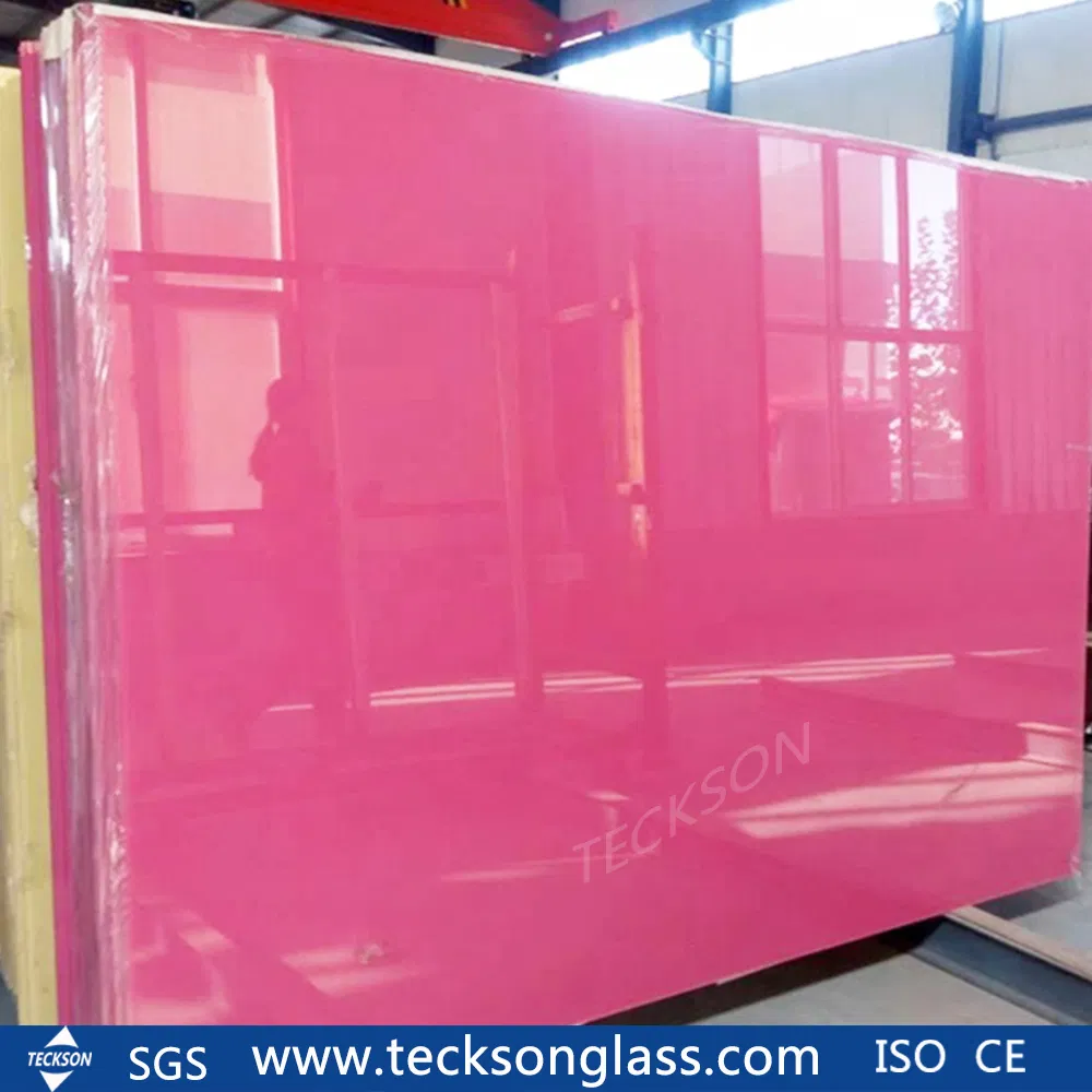 White Lacqured Door Glass (painted glass) for Building Glass