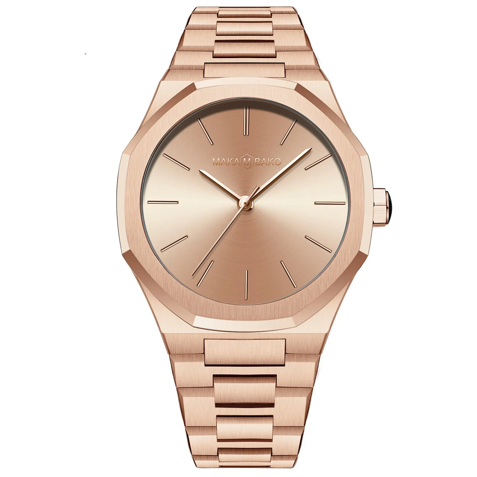 Face 19.5mm-18mm Stainless Steel Band Time Teller 100m Water Resistant Men's Analog Fashion Watch 37mm Watch