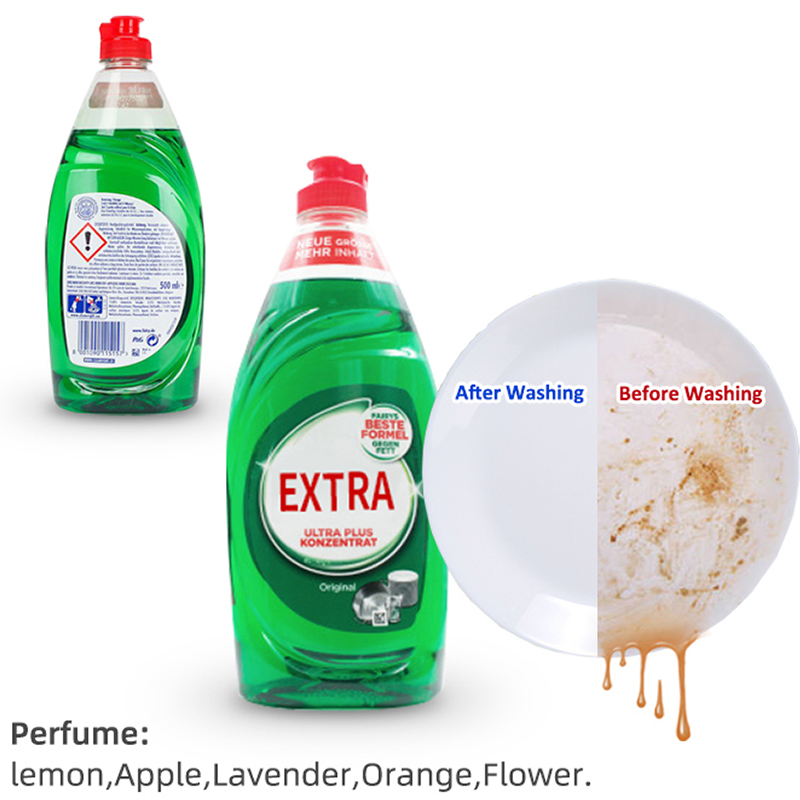 Biokleen OEM Free Sample Kitchen Detergent 573ml Dishwashing Liquid Dish Soap Dish Washing Liquid House Care for Plates Bowls Spoons Pots Cups Fruits