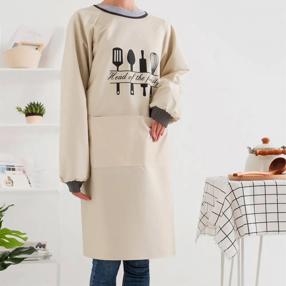 Cloth Beauty Long Sleeve Bib Salon Apron with Sleeves