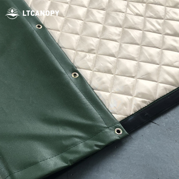 Litong Waterproof PVC Tarp Fabric Collapsible Noise Barrier Industry Factory Soundproof Blanket