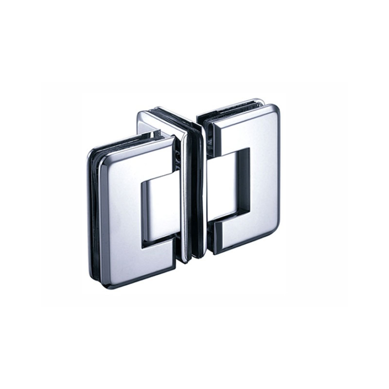 Heavy Duty Clip Clamp Adjustable Screen Pivot Bathroom Glass Door Shower Hinge