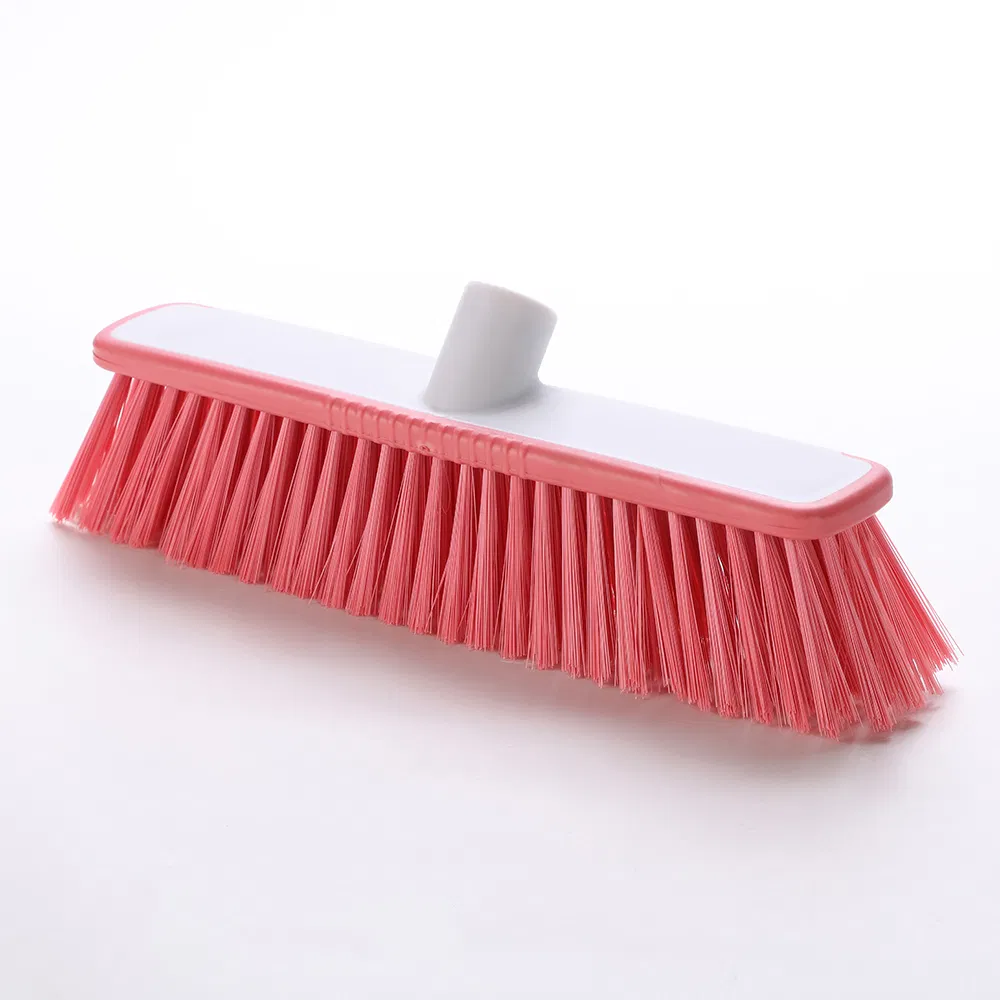 Plastic Broom for Floor Cleaning Hot Selling of Hand Tool for Household in Plastic Bristle