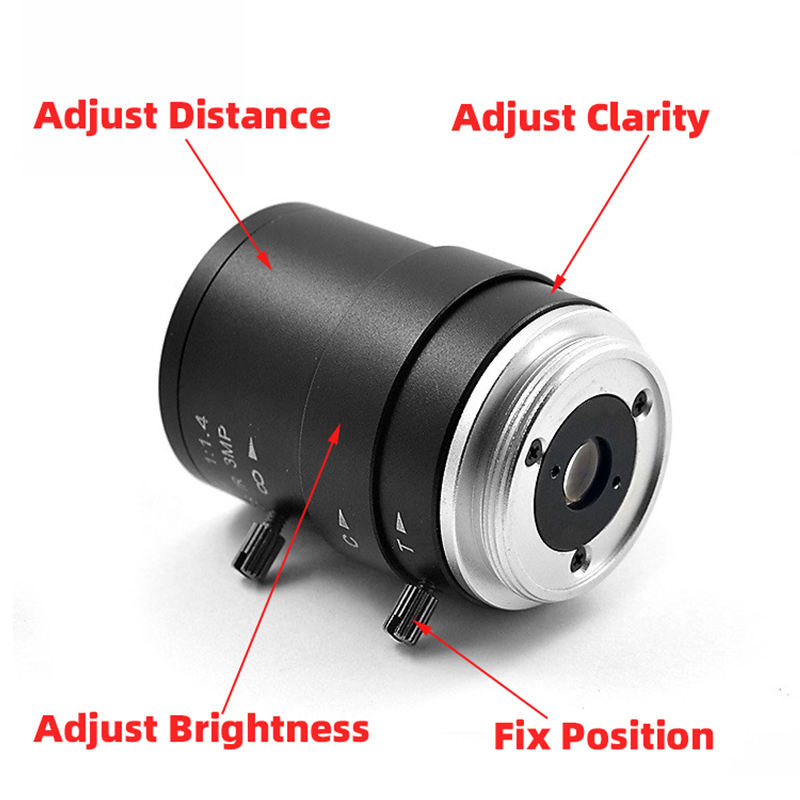 Fisheye Lens with 200 Degree Fov M12 Lens for 1/1.7\" Image Sensor 12MP Camera Lens Accessory