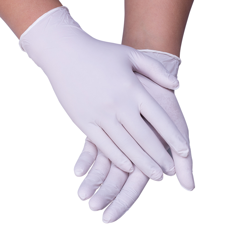 Disposable Powder Free Safety Work Latex Examination Gloves with High Quality