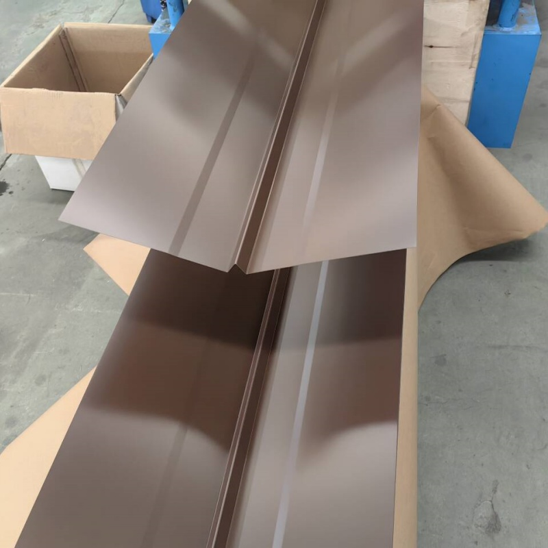 Brown 28 Gauge Color W Valley Metal Flashing for Canada/USA