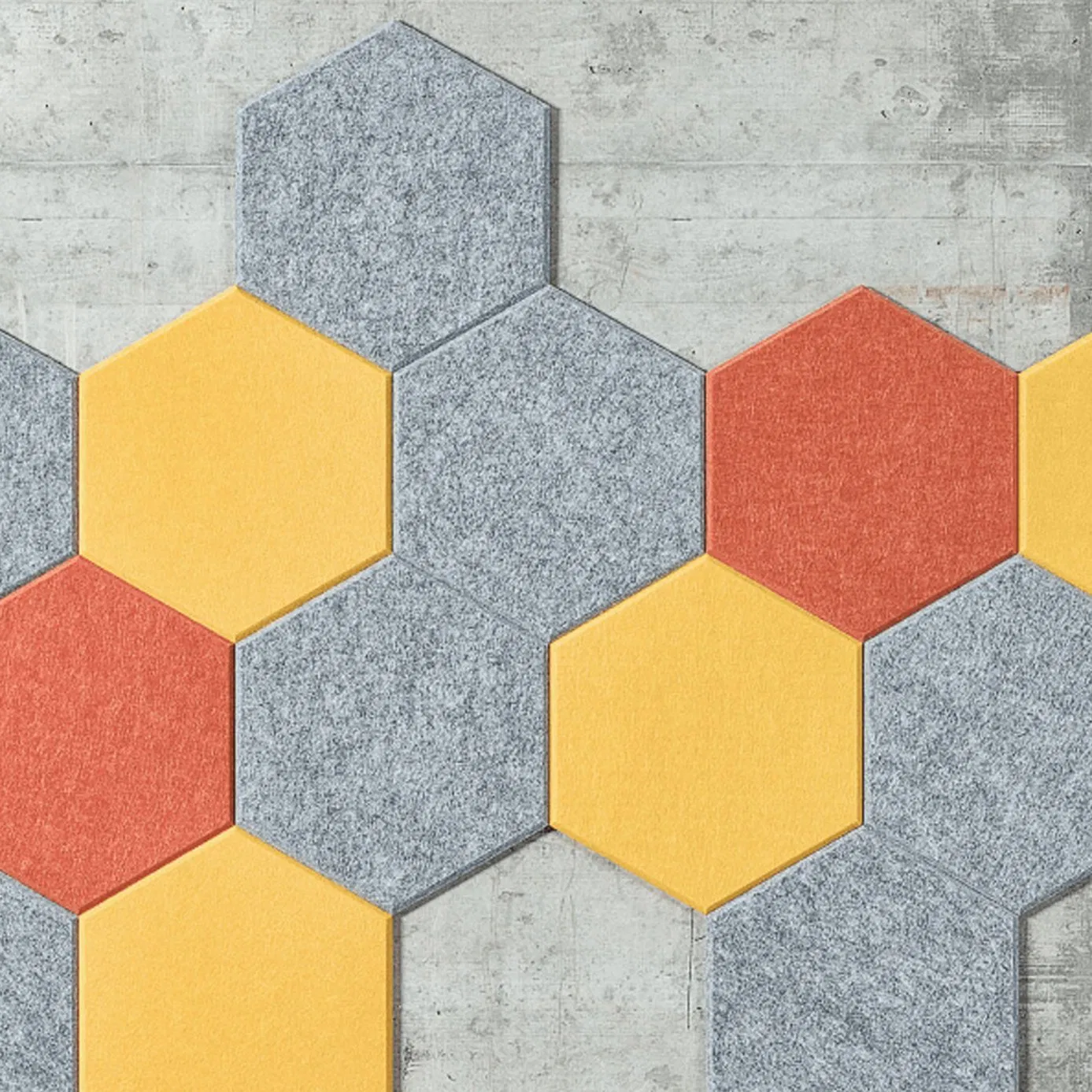 Wholesale New Style Sound Absorbing Foam Decorative Hexagon Soundproof Acoustic Absorption Panel