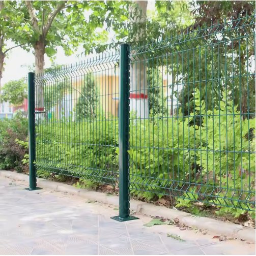 Yard Link 3D Curved Fence PVC Coated Iron Wire Fence Steel Panel Forti V Fold Welded Wire Mesh Panel