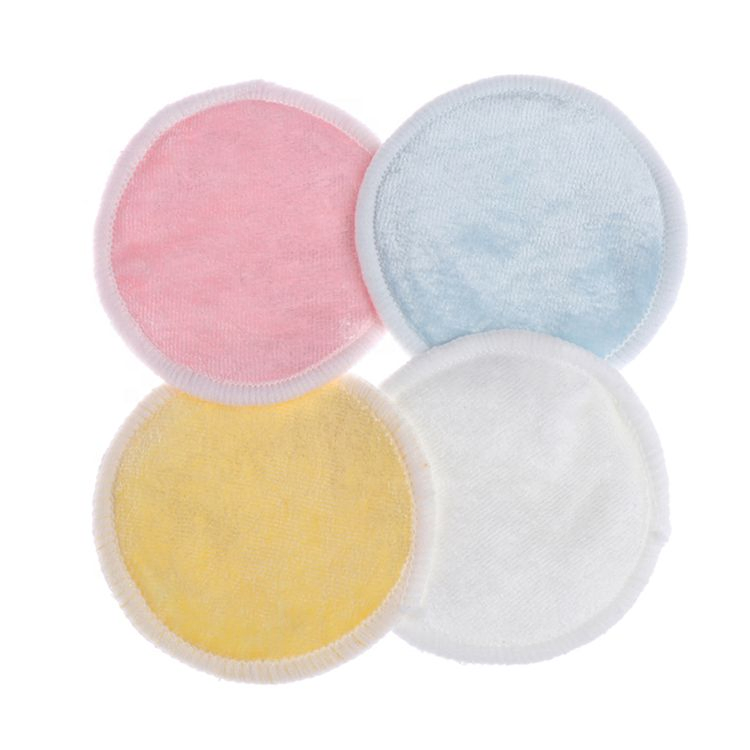 Eco Friendly Natural Washable Bamboo Velvet Make up Remover Pads