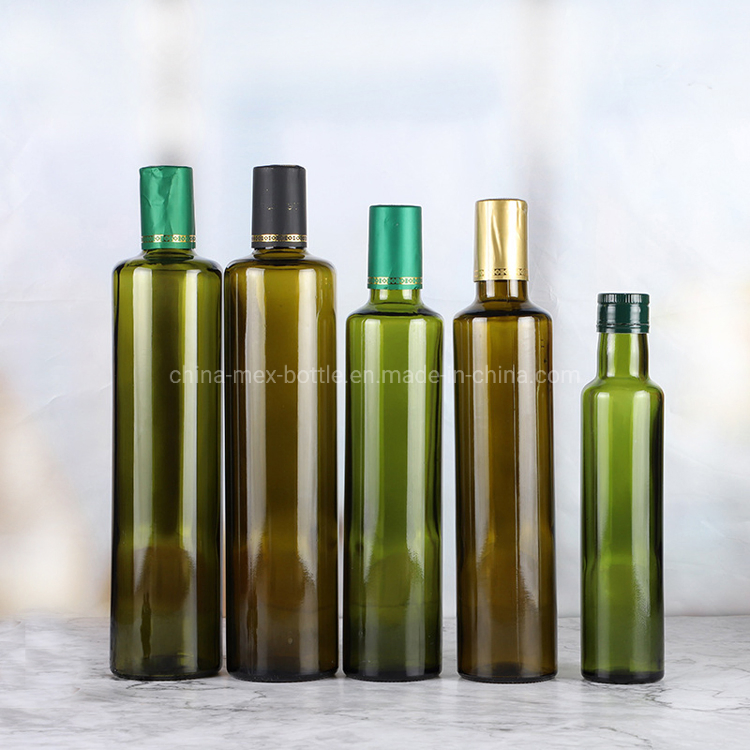 250ml 500ml 750ml Amber Dark Green Glass Olive Oil Bottle