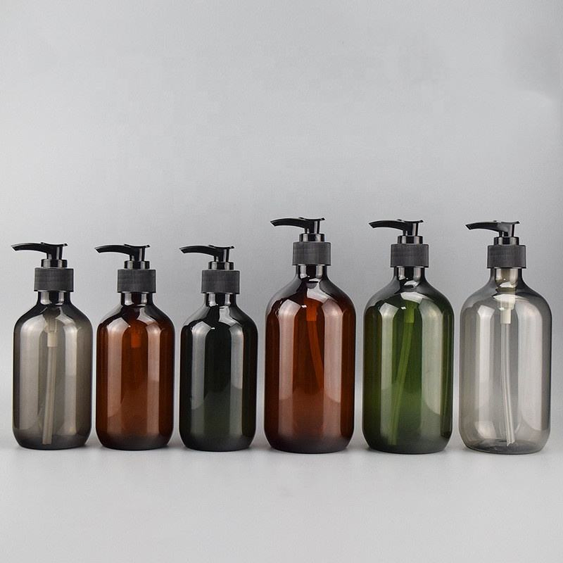 Custom Logo Shampoo & Body Wash Boston Refillable Bottle with Pump Heads