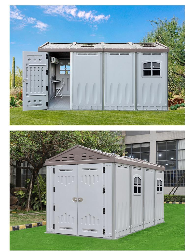 Outdoor Prefabricated Portable HDPE Plastic House for Tools/Storage