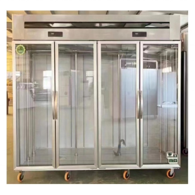 Commercial Vertical Meat Display Cabinet Hanging Design with Refrigeration Equipment Safe Fresh Meat Freezer Souring Display