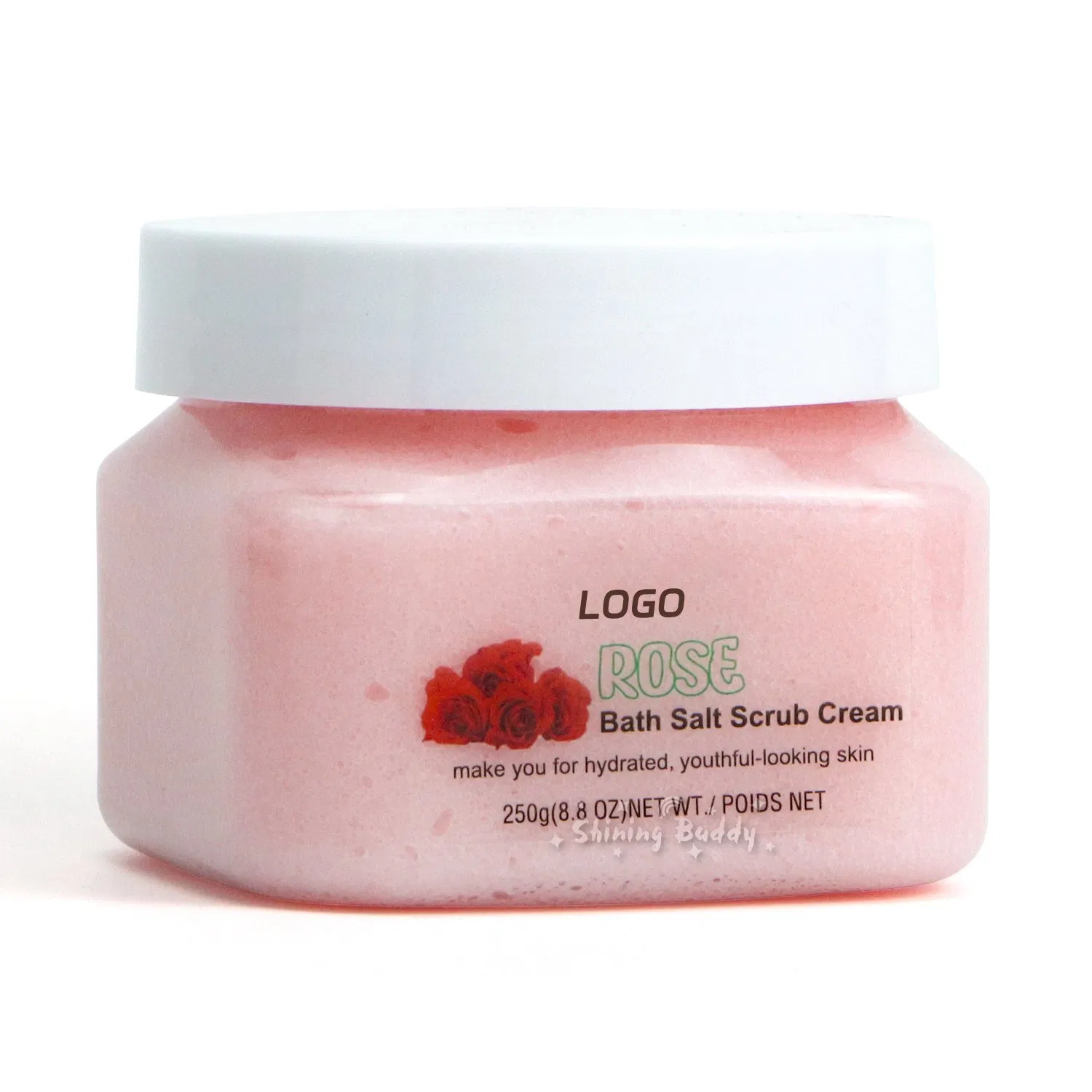 Organic Rose Infused Body Scrub for Exfoliation and Hydration