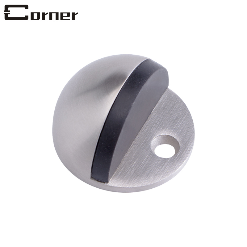 Wholesale High Quality Stainless Steel Casting Rubber Touch Floor Mounded Half Dome Door Stopper