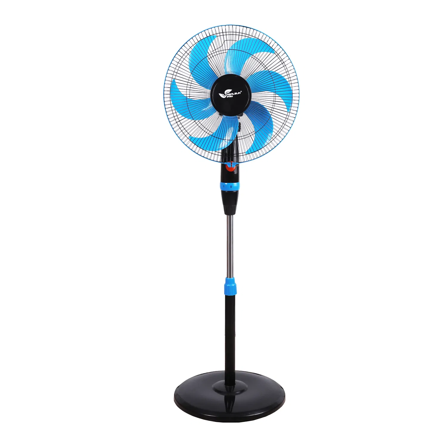 16inch Stand Fan with 6 Blades Electric Fan Unique Three Speed Control Round Base