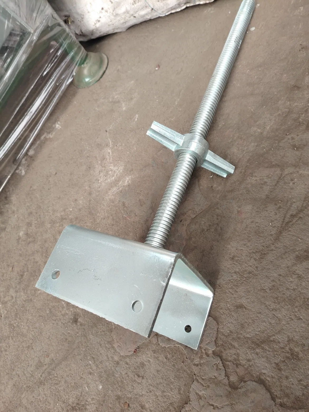 Galvanized Shoring Base Jack 250mm/350mm/500mm for Formwork Scaffolding Construction