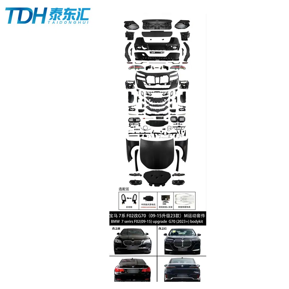 BMW 7 Series F02 на G70 Комплект обновления переднего бампера