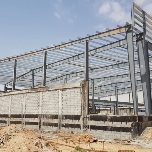 High Rise Customizable Prefabricated Steel Warehouse Structure for Efficient Storage