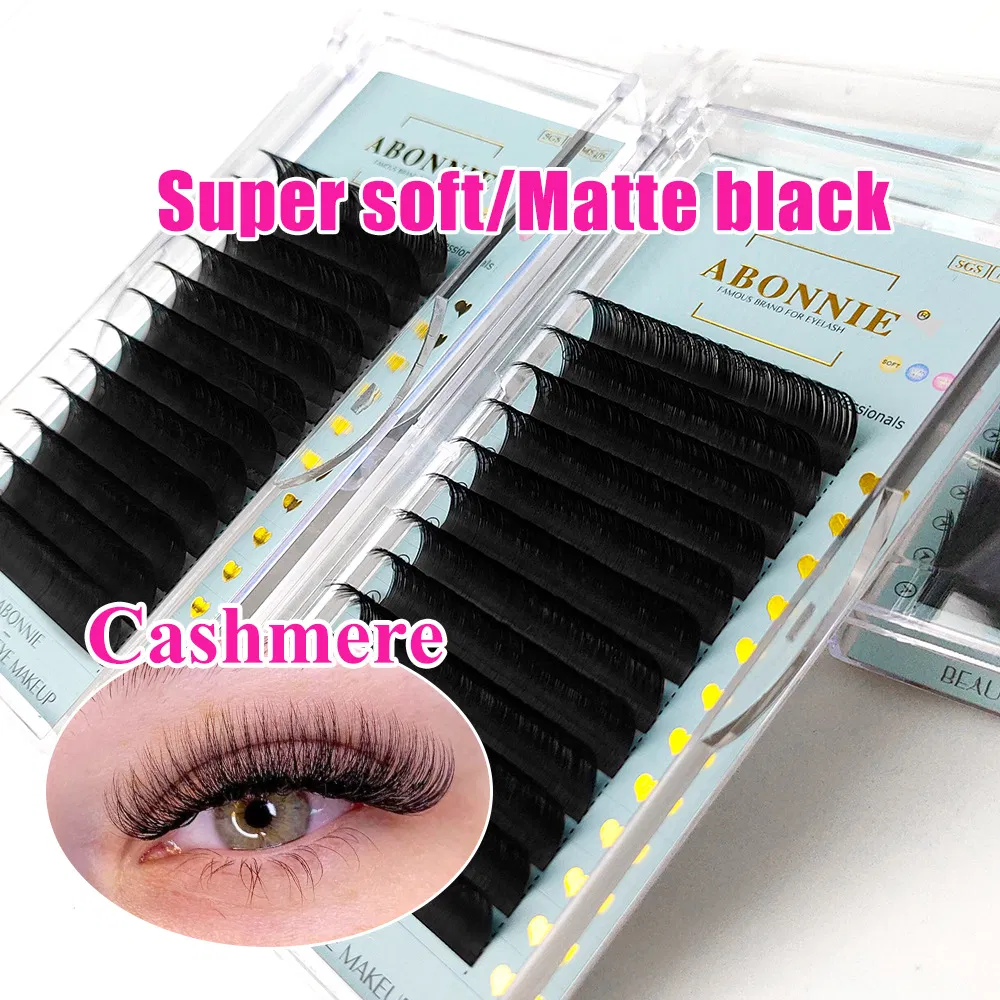 Matte Black Cashmere Lash Extensions Volume Trays J C Cc D Curl Eyelashes
