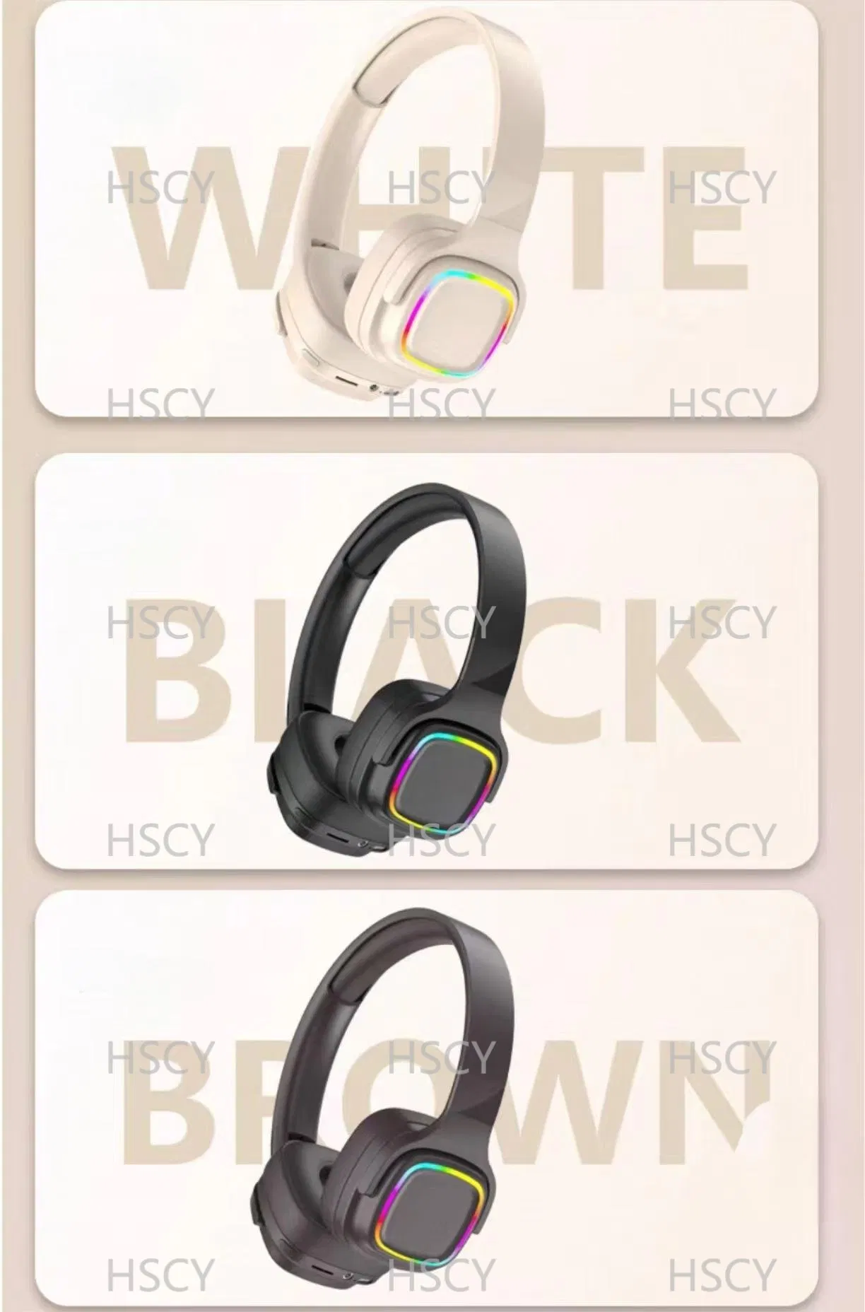 Беспроводные накладные наушники с дисплеем