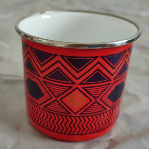 High-Quality Printed Stainless Steel Edge-Coated Enamel Cup
