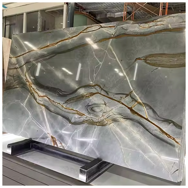 Luxury Brazilian Exotic Blue Roma Quartzite for Countertops and Tables