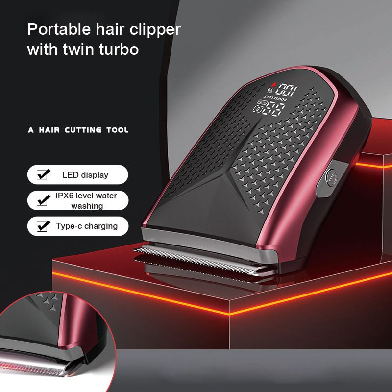 OEM Men's Type-C Charging Low Noise Electric Hair Clipper Dual Speed Adjustment Cordless Self-Service Electric Hair Trimmer
