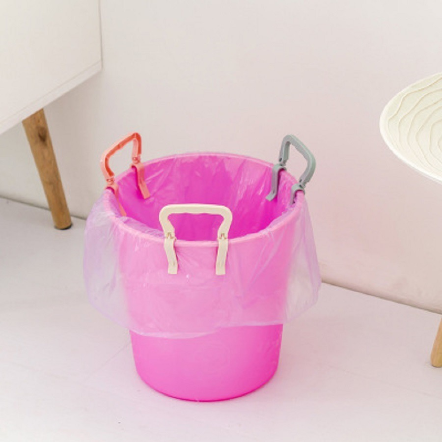 Useful Non-Slip Waste Bin Clip Garbage Bag Clipper, Rubbish Trash Can Clamp, Dustbin Plastic Clip, Trash Can Holder, Waste Bin Holder, Household Tools Bl13762