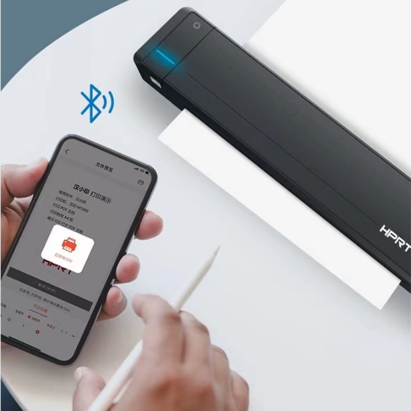 HPRT MT800 No Ink Bluetooth A4 Paper Usb Powered Portable Thermal Mobile Printer