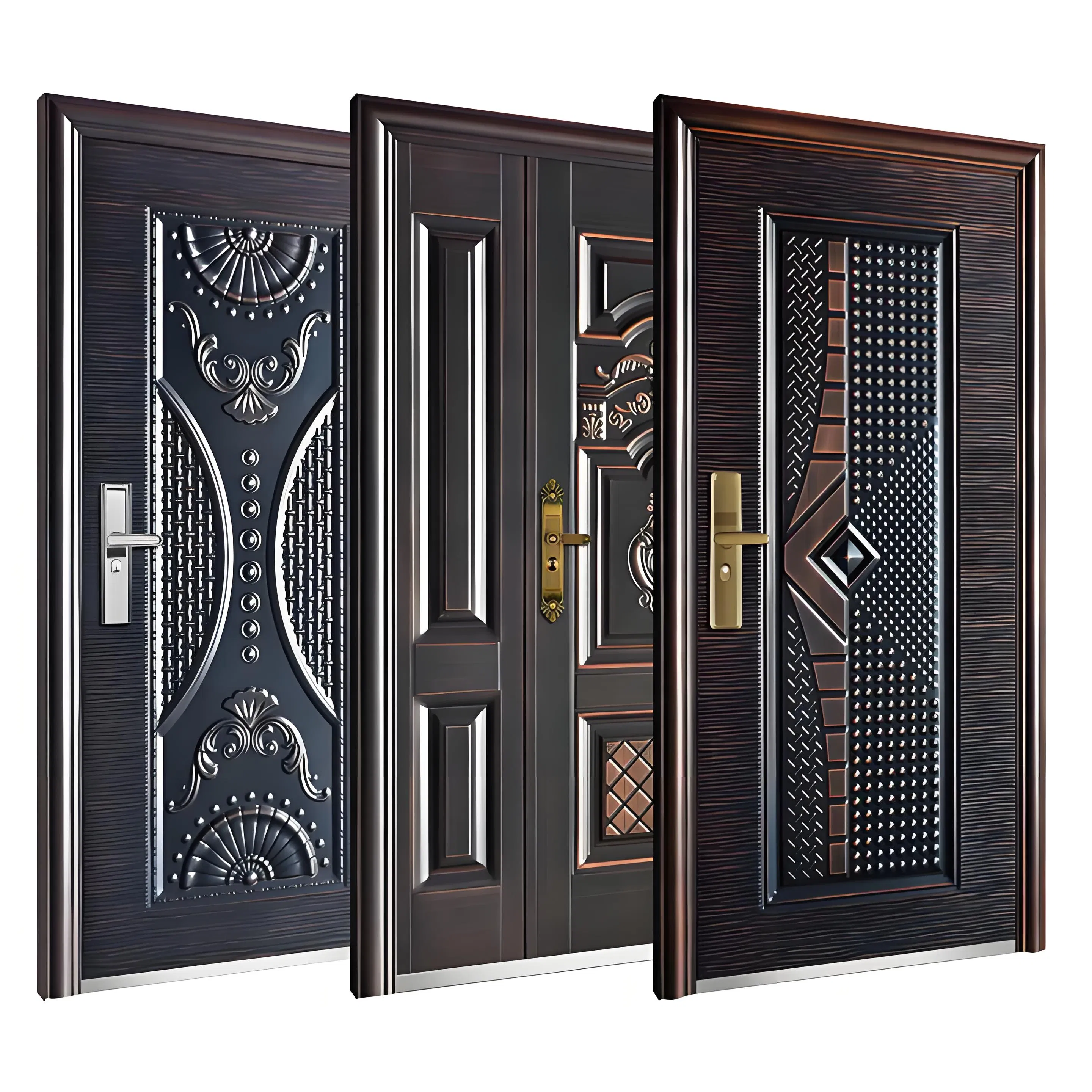 Cateraly Versatile Security Door with Customizable Hinges for Effortless Setup with Hardware