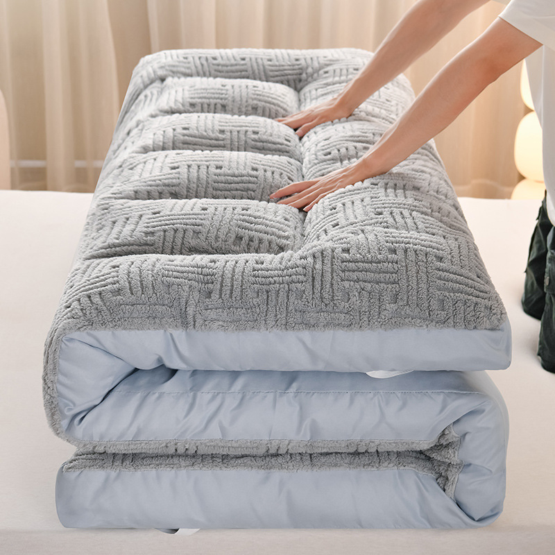 Queen Mattress Topper Pillow Top Mattress Pad for Back Pain Sherpa Fleece Extra Thick Mattress Protector Soft with Fluffy Down Alternative