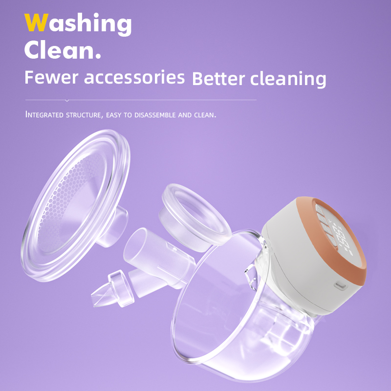 OEM Lectric Breast Pump Hands Free Wearable Portable Breastfeeding Bottles Wireless Hospital Grade Quiet Anti-Leaking with Voice Broadcast Heating 4 Mode 12 L