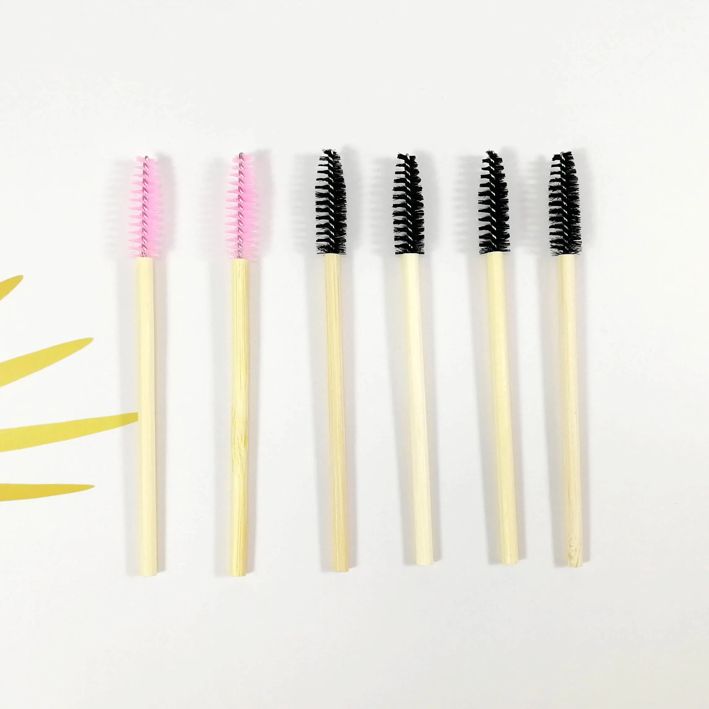 Disposable Bamboo Lip Eyeshadow Brushes Eco-Friendly Eyelash Eyebrow Brush