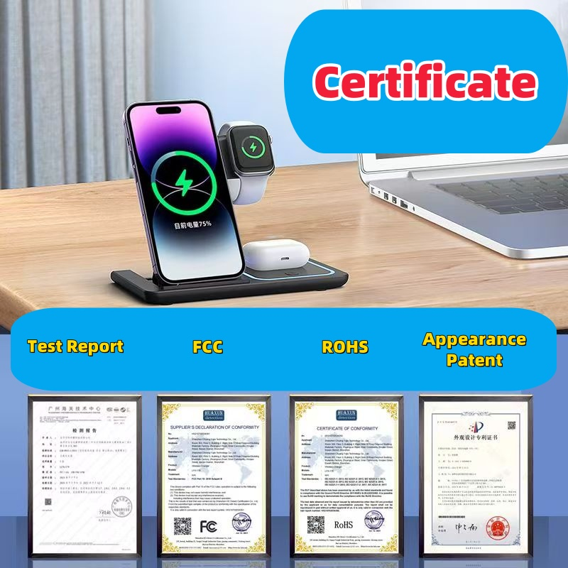 Магнитная беспроводная зарядка 15W для iPhone с чехлом