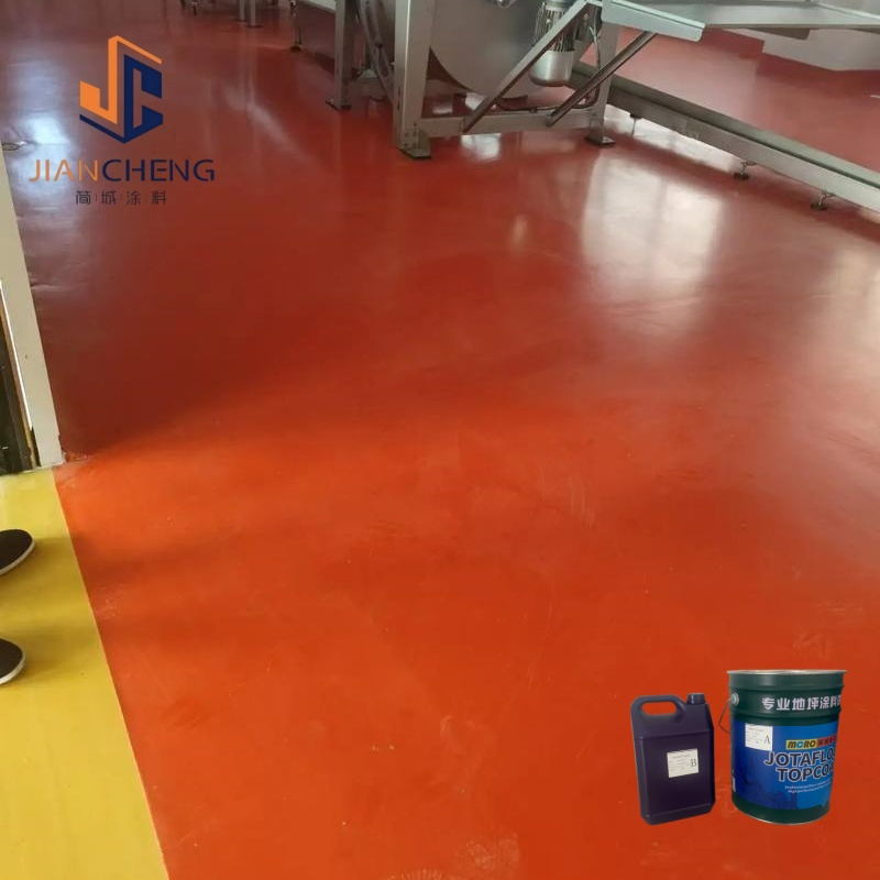 Red Water-Based Polyurethane Cement Anti-Skid Wear-Resistant Paint System