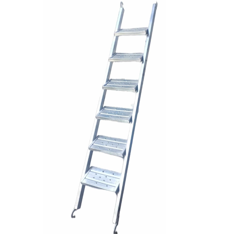 Galvanized Iron 6 Steps Scaffolding Ladder 2.5 Meters Height