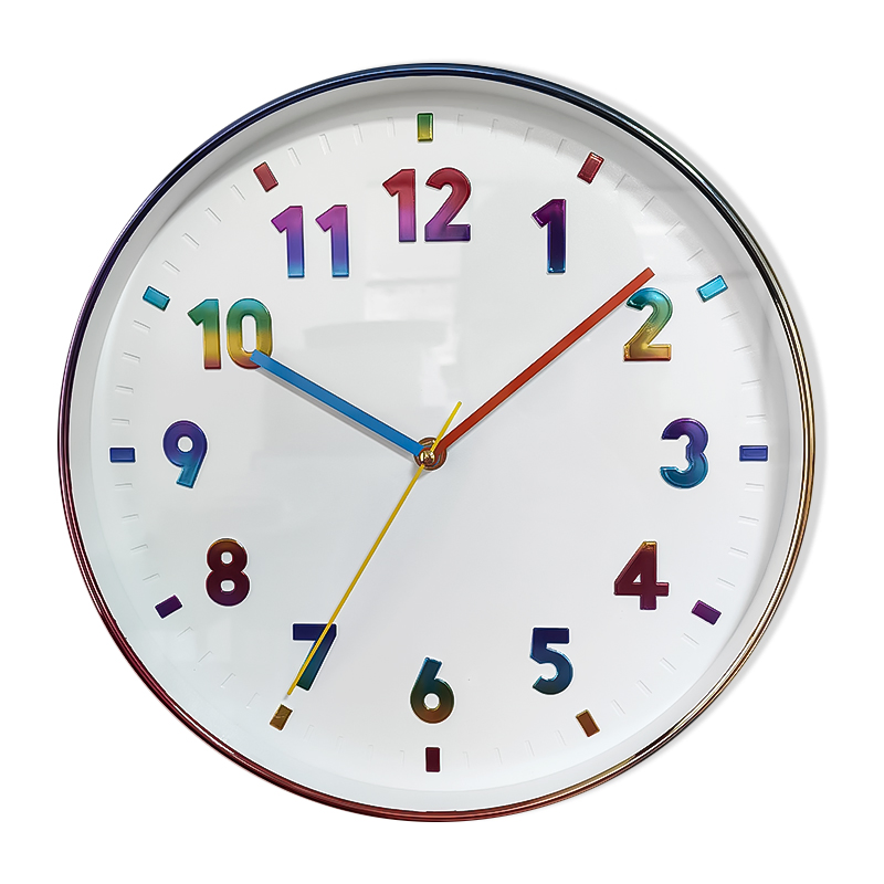 Room Decoration Round Functional Clock
