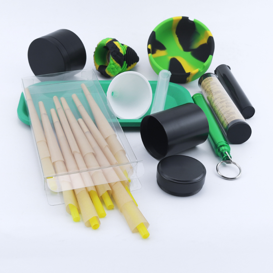 Pre Rolled Cones Smoke Kit Tobacco Smoking Accessories Herb Grinder Ashtray and Filter Smoke Pipe